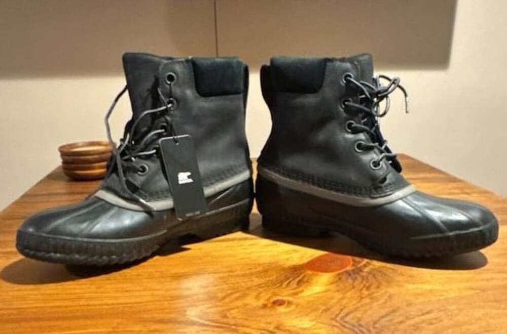 Sorel Men's Cheyanne II Waterproof Leather Duck Boots Black NM2575-010